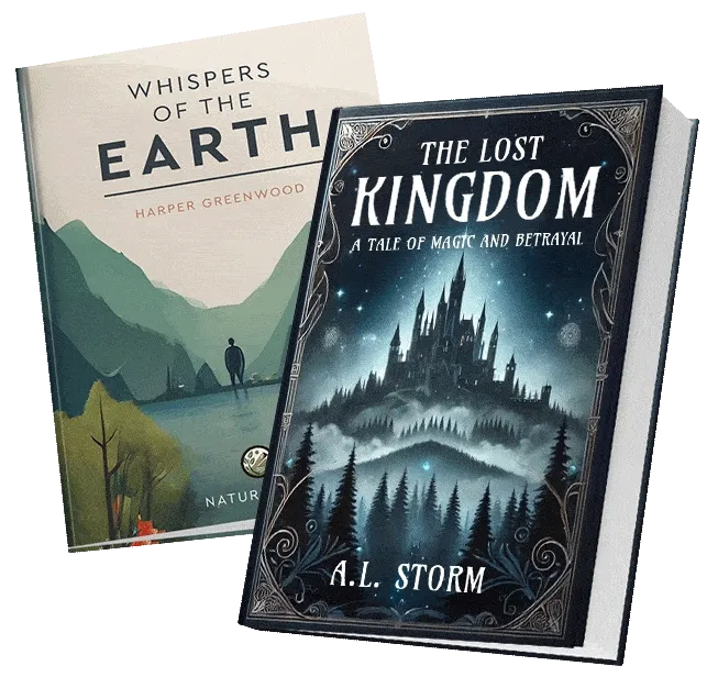 Animated 3D book cover rotating
